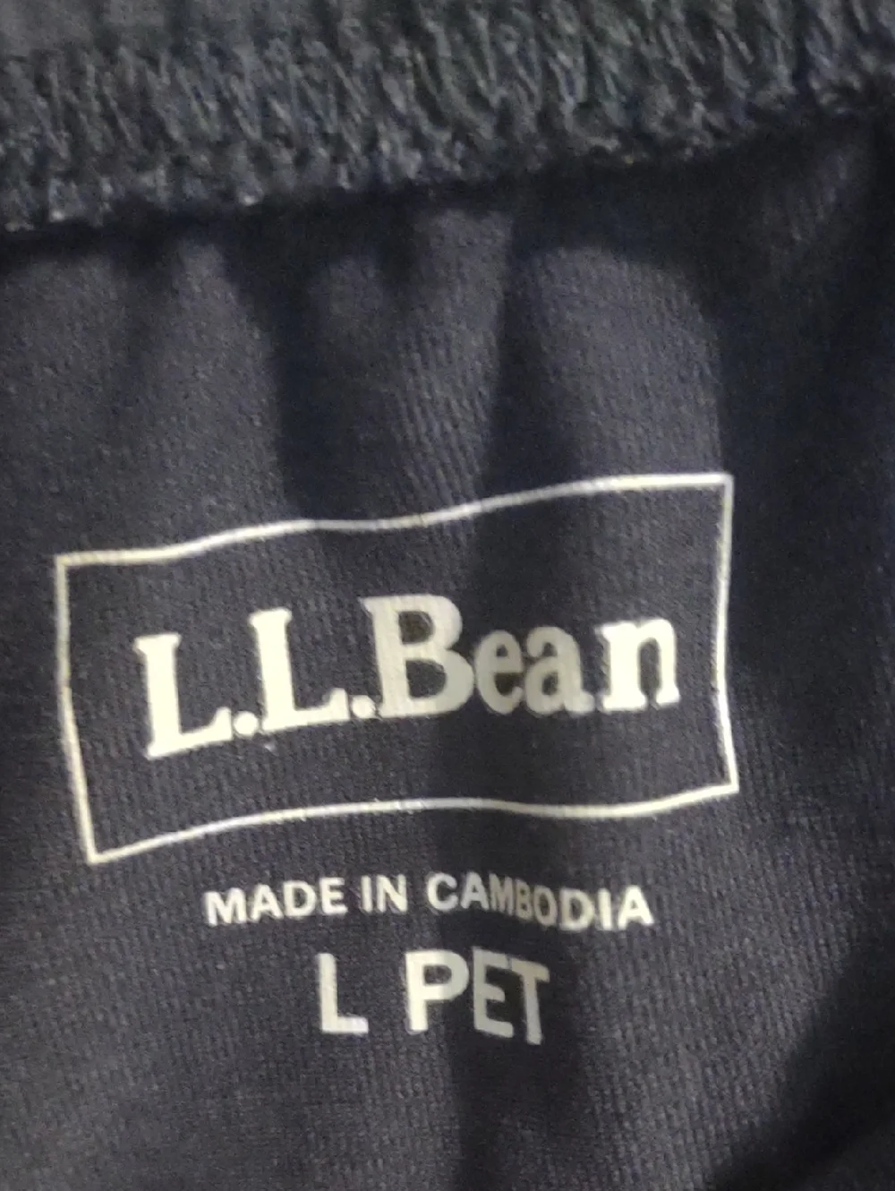 L.L. Bean Women's Large Petite Perfect Fit Navy Blue Straight Leg 2 Pocket Pants